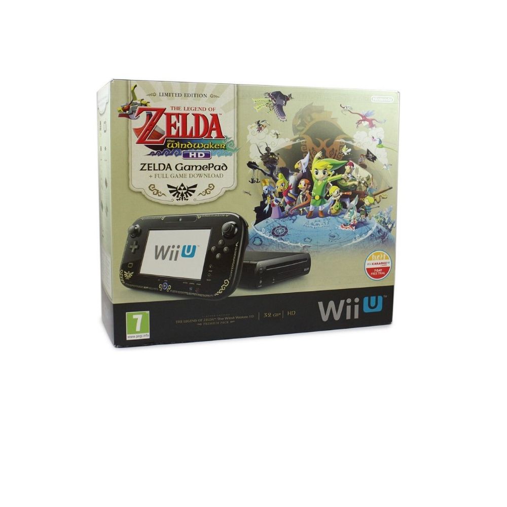 Wii U 32GB Premium Legend Of Zelda Pack +2 Extra Games (Bundle)