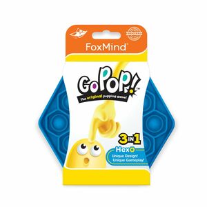 Foxmind Games Go Pop! Hexo Popping Game - Blue