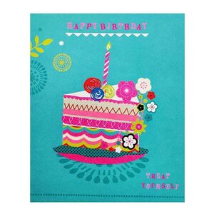 Hallmark Birthday Treat Yourself Greeting Card (135 x 162 mm)