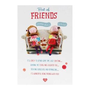 Hallmark Best of Friends Birthday Greeting Card (138 x 202mm)