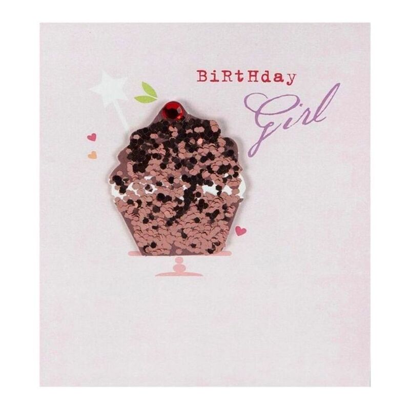 Hallmark Birthday Girl Cupcake Greeting Card (135 x 162 mm)