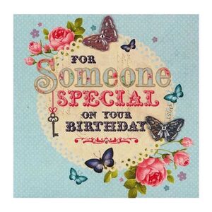 Hallmark for Someone Special Birthday Butterfly Greeting Card (160 x 160mm)