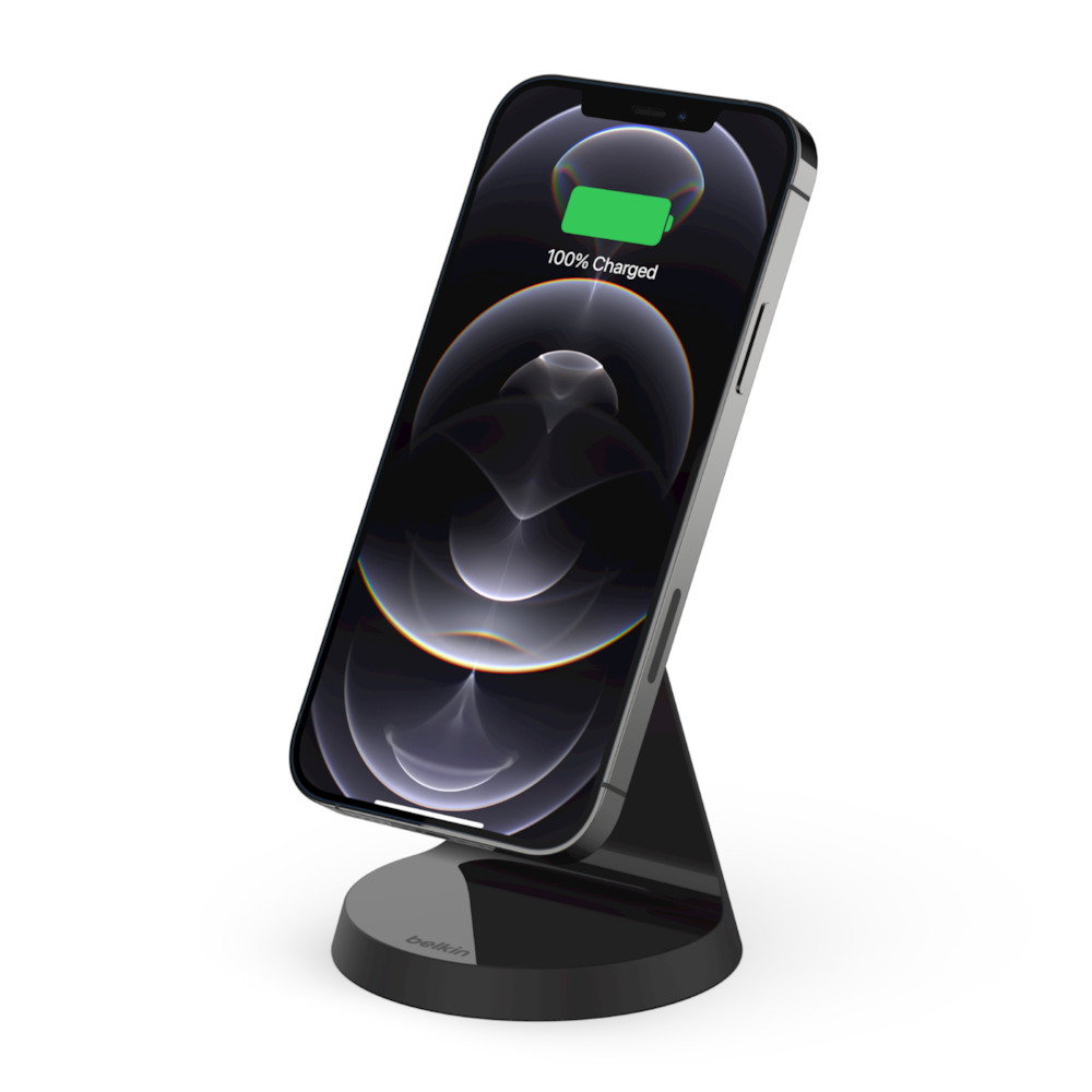 Belkin BoostCharge Magnetic Wireless Charger Stand 7.5W Black for iPhone 12