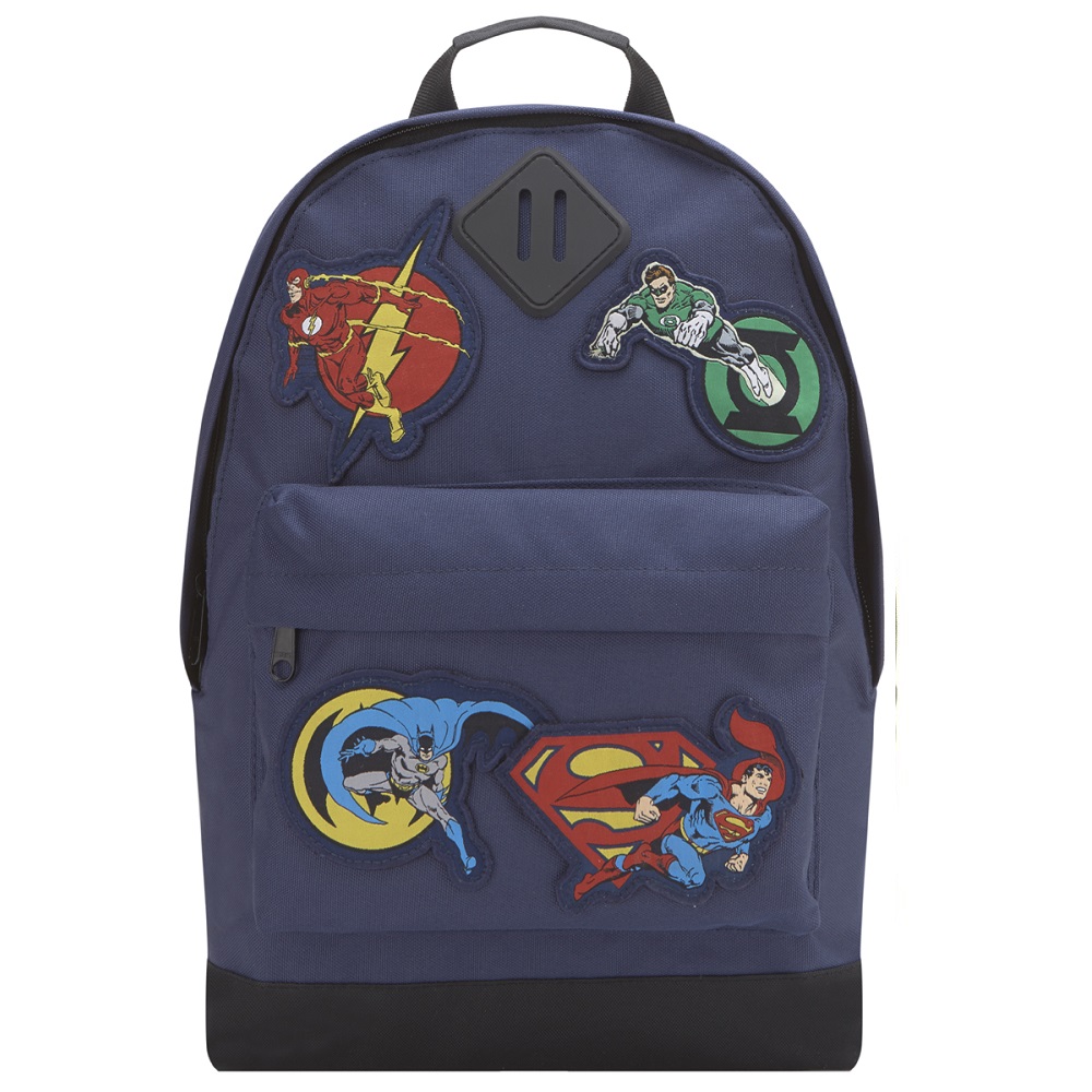 Fabric Flavours DC Heroes Badge Navy Kids Backpack