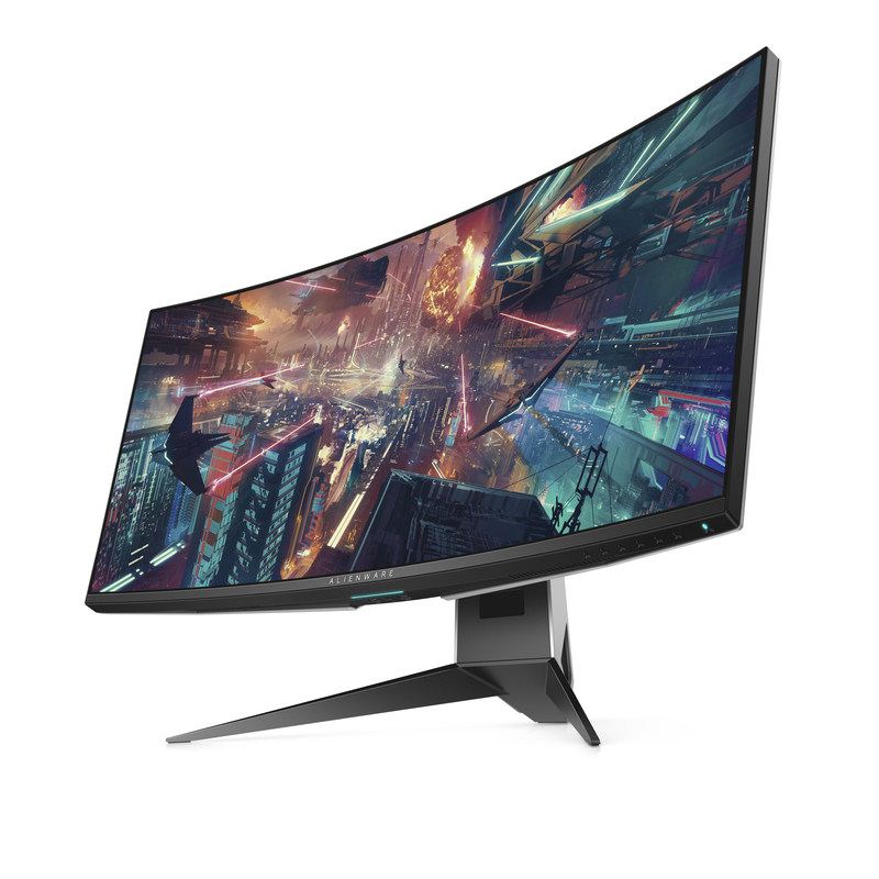 Alienware AW3418DW 34.14 Inch Ultra-Wide Quad HD+ IPS Matt Black Silver Curved Computer Monitor