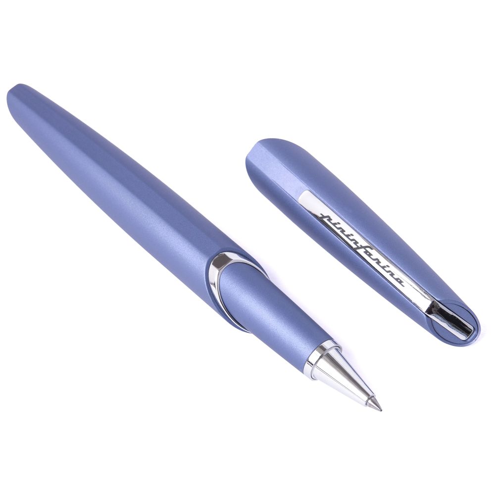 Pininfarina Segno PF Two Roller Light Blue Roller Ball Pen - Schmidt SRC5888 Black Ink