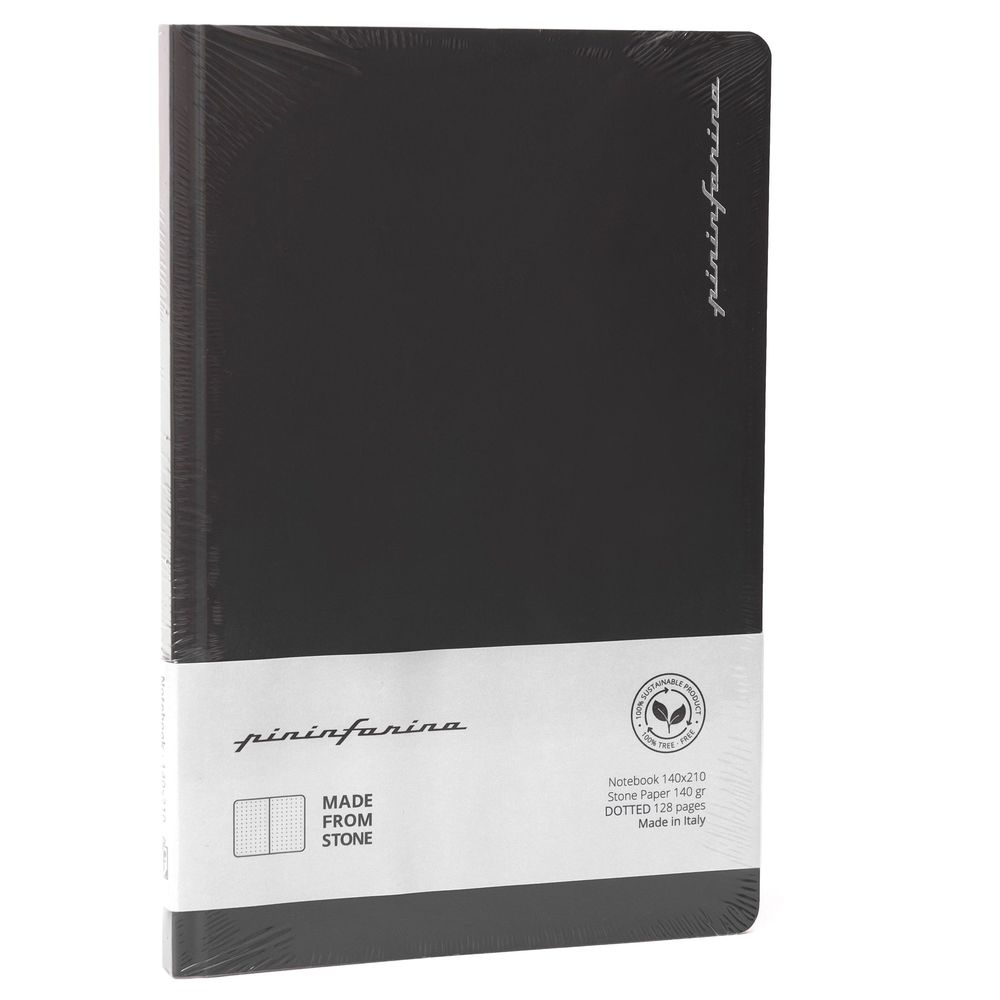 Pininfarina Segno Notebook Stone Paper Black/Dotted Stone Paper Notebook