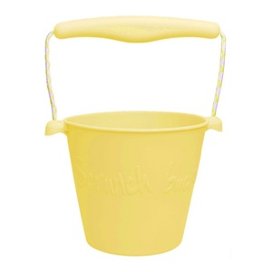Scrunch Bucket Sand/Beach Toy - Pastel Yellow