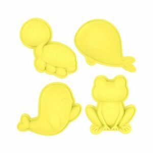 Scrunch Moulds Frog Set Sand/Beach Toy - Pastel Yellow