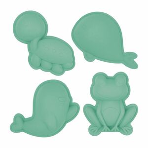 Scrunch Moulds Frog Set Sand/Beach Toy - Dusty Light Green