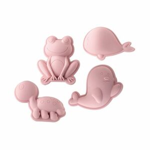 Scrunch Moulds Frog Set Sand/Beach Toy - Dusty Rose