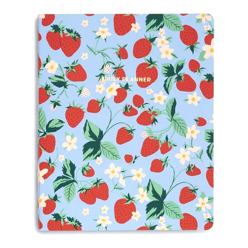 Ban.do 17-Month Large Planner Strawberry Field Blue