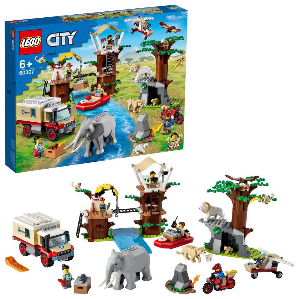 LEGO City Wildlife Rescue Camp Animal Set 60307