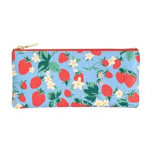 Ban.do Pencil Pouch Strawberry Field Blue