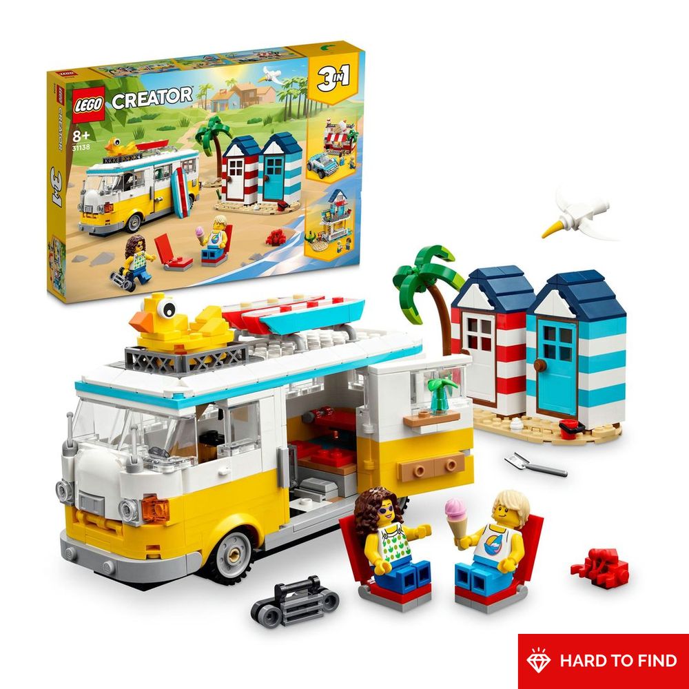 LEGO Creator Beach Camper Van 31138 (556 Pieces)