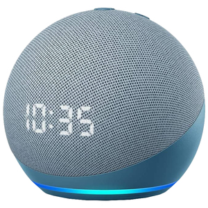 Amazon Echo Dot (4th Gen) Smart Speaker with Clock - Twilight Blue