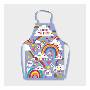 Rachel Ellen Designs Children's Aprons I Love to Bake/Rainbows