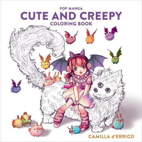Pop Manga Cute And Creepy Coloring Book | Camilla D'Errico