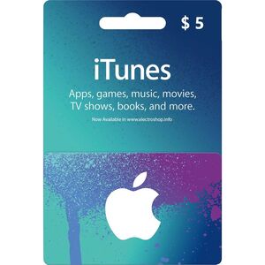 Apple iTunes Gift Card (US) - USD 5 (Digital Code)