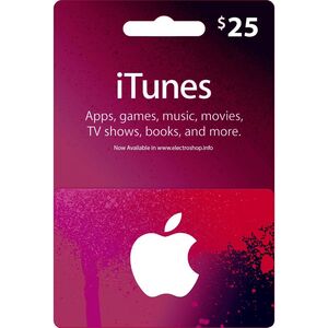 Apple iTunes Gift Card (US) - USD 25 (Digital Code)