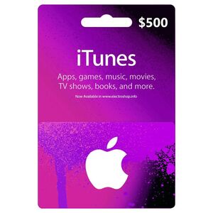 Apple iTunes Gift Card (US) - USD 500 (Digital Code)