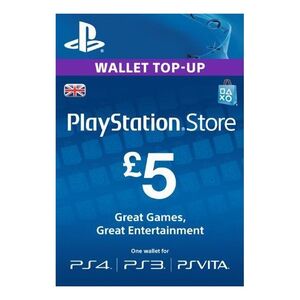 Sony PSN PlayStation Network Wallet Top Up (UK) - GBP 5 (Digital Code)