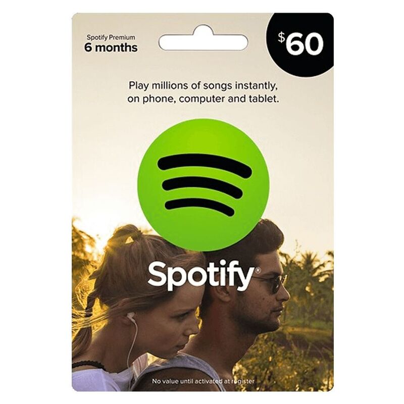 Spotify Gift Card (US) - USD 60 (Digital Code)
