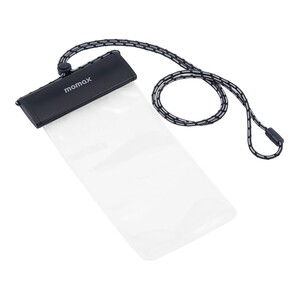 Momax Waterproof Pouch Universal With Neck Strap Space Grey