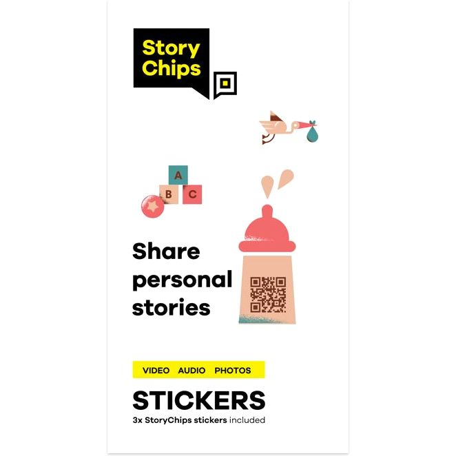 StoryChips Baby Bottle Sticker Pack