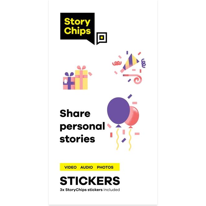StoryChips Party Balloons Sticker Pack
