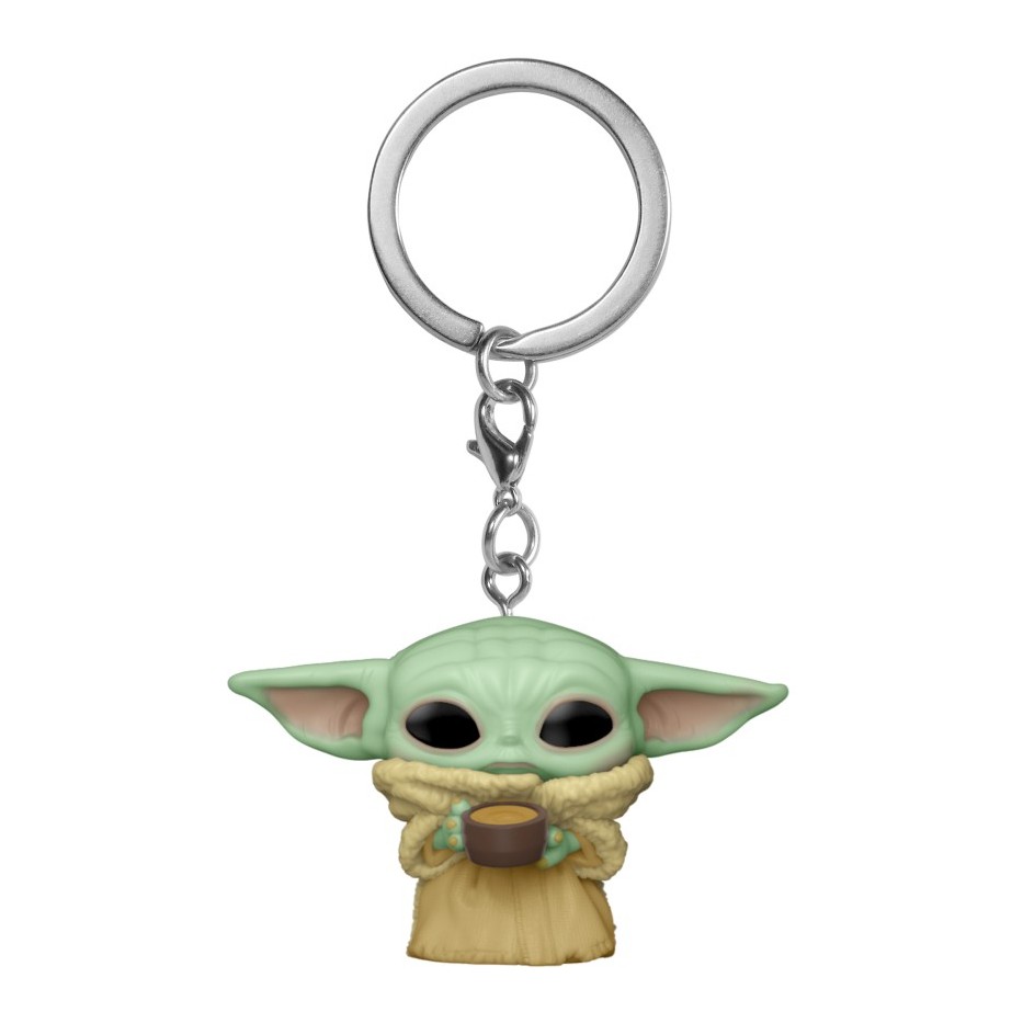 Funko Pop Star Wars The Mandalorian The Child With Cup Vinyl Keychain