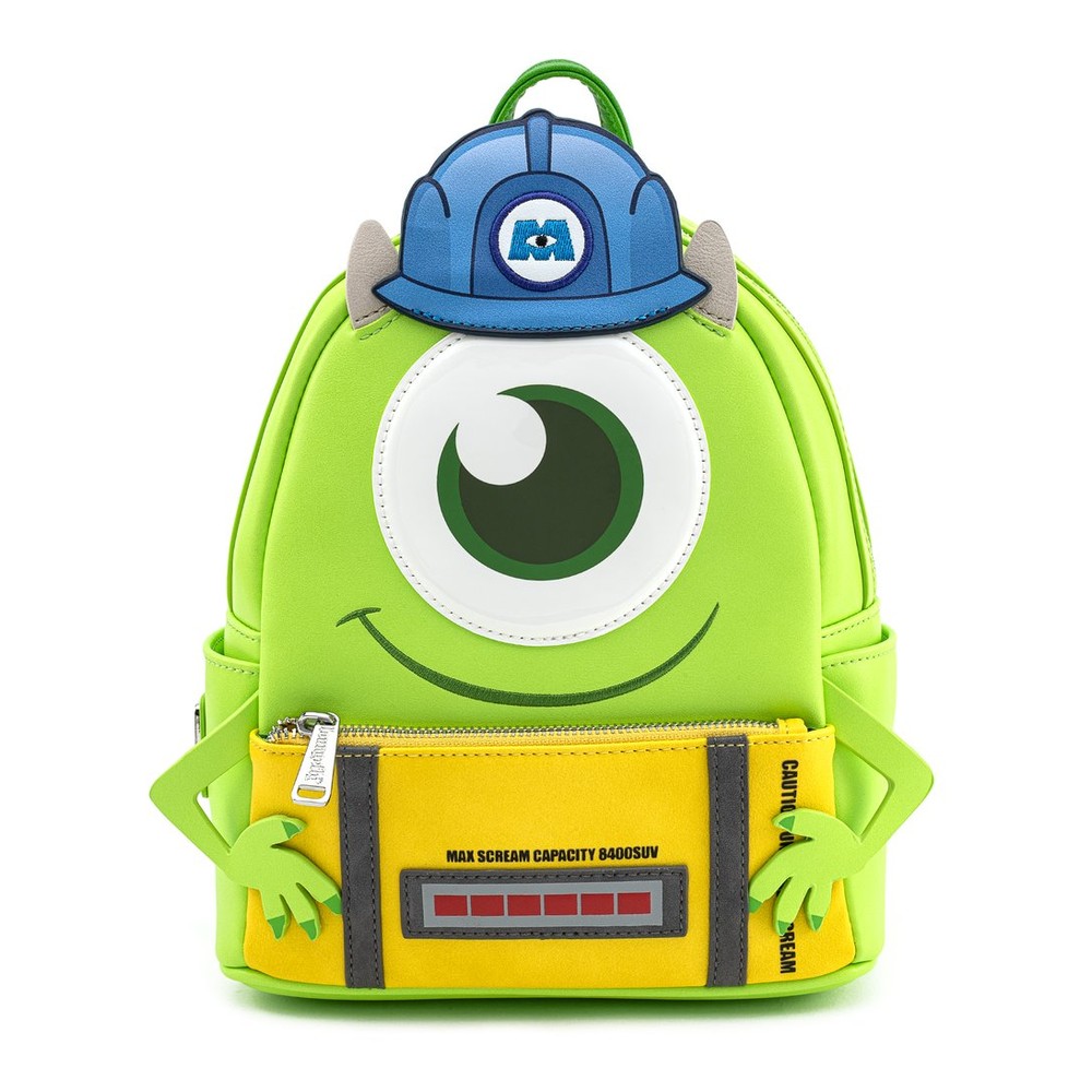 Loungefly Pixar Monsters Inc Mike Wazowski Scare Cosplay Mini Backpack