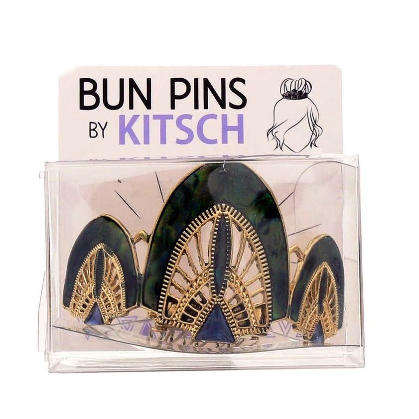 Kitsch Deco Gold Bun Pin