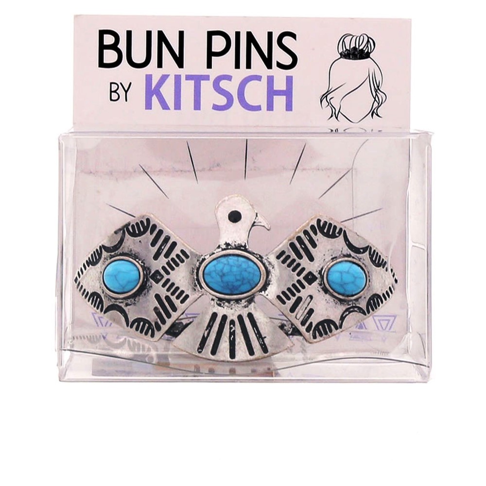 Kitsch Thunderbird Silver Bun Pin