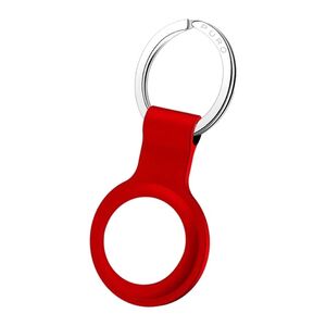 Puro Keychain Liquid Silicon for Apple AirTag with Carabiner Red