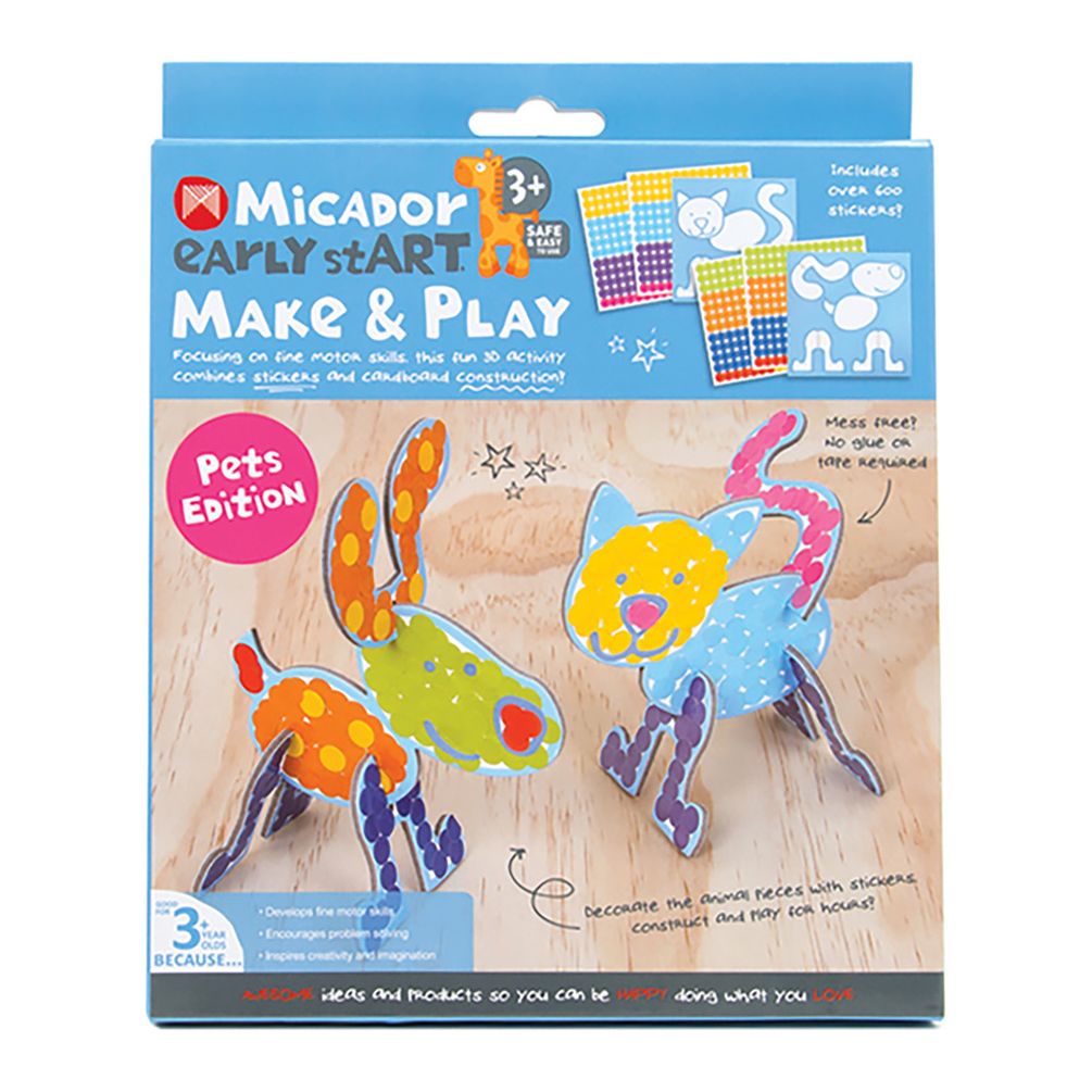 Micador Early Start Make & Play Pets Edition