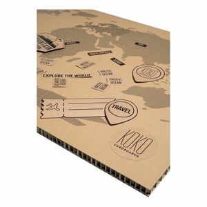 Koko Cardboard Map Of The World
