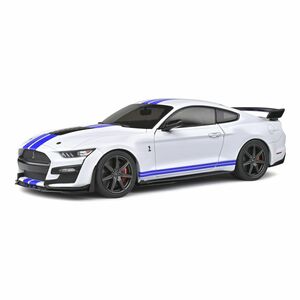 Solido Ford Mustang GT500 2020 1.18 With Blue Stripes Die-Cast Model