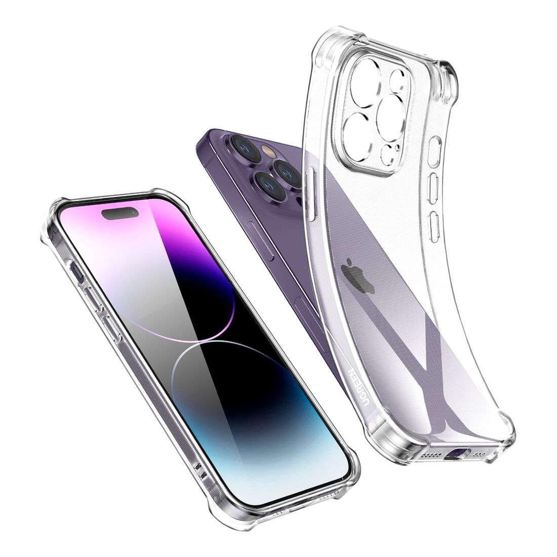 UGreen Bright Cushion Protective Clear Case for iPhone 14 Pro