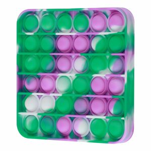 Squizz Toys Pop The Bubble Square Tie Dye Green/Purple
