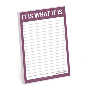 Knock Knock Great Big Stickies It Is What It Is Notebook