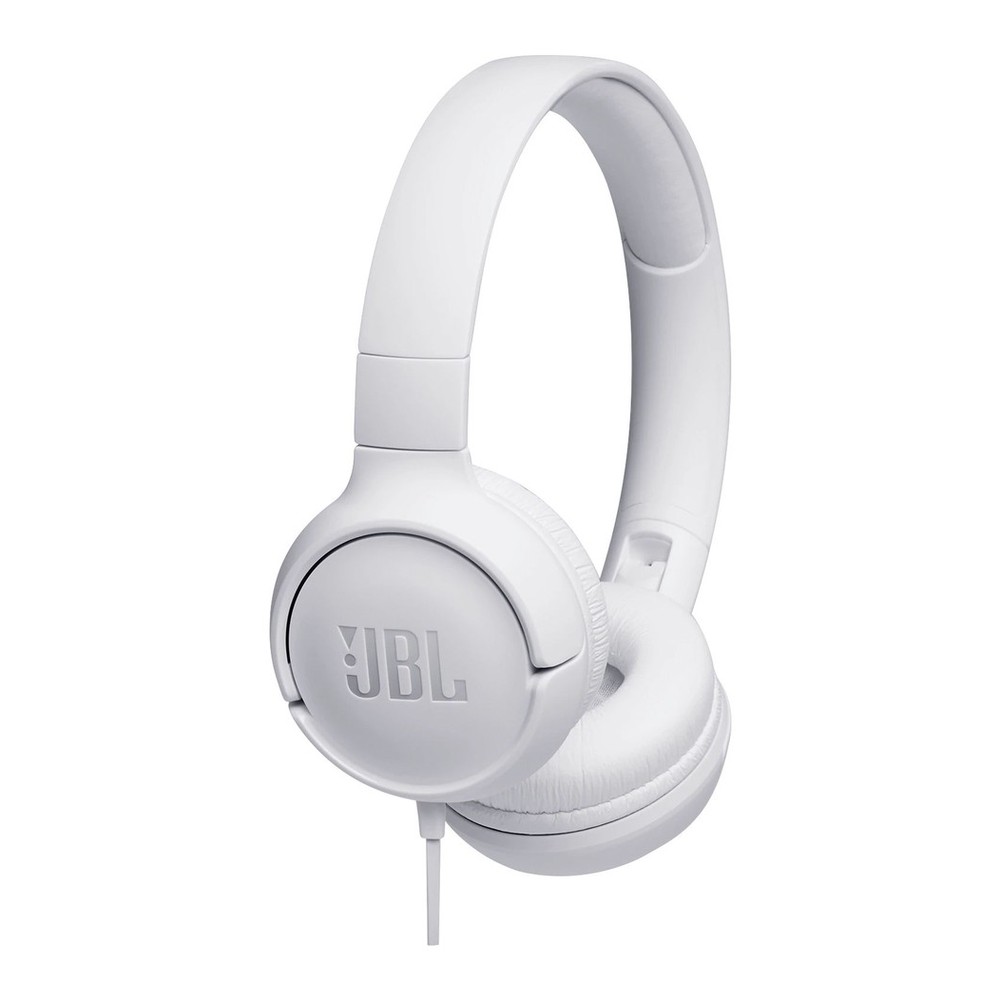 JBL Tune 500 Wired On-Ear Headphones White