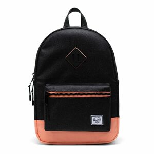 Herschel Heritage Youth Backpack Black Sparkle/Neon Peach