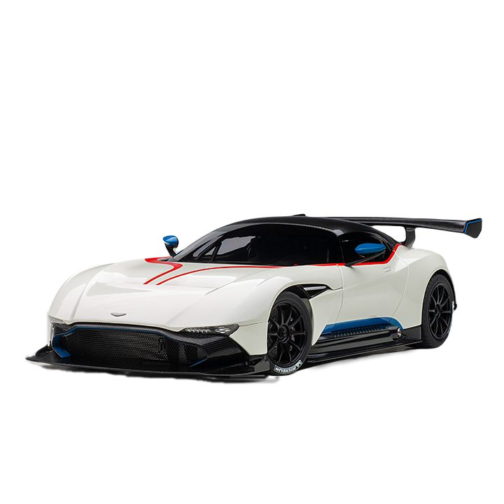 Autoart Aston Martin Vulcan Stratus White With Blue & Red Stripes 1.18 Die-Cast Model