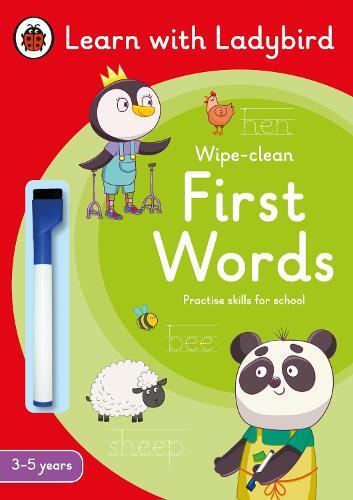 First Words A Learn With Ladybird Wipe-Clean Activity Book 3-5 Years | Ladybird Books