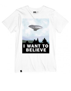 Dedicated Want To Believe White T-Shirt