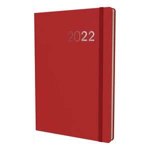 Collins Debden Legacy A5 Day To Page Diary 2022 Red