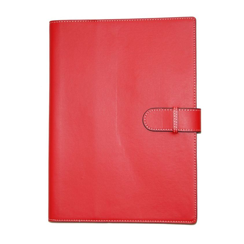 Collins Debden A4 Padfolio With Wiro Notebook Red