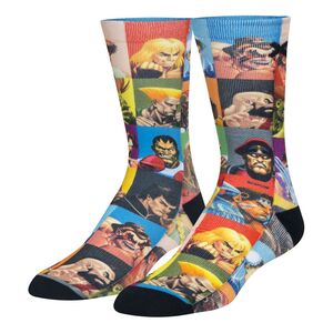 Odd Sox Street Fighter Select Your Fighter Men's Crew Socks (Size 8-12)