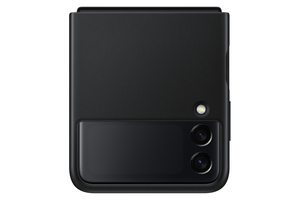 Samsung Leather Cover Black for Galaxy Z Flip3